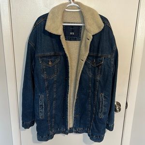 Zara Men’s Sherpa Lined Jean Jacket